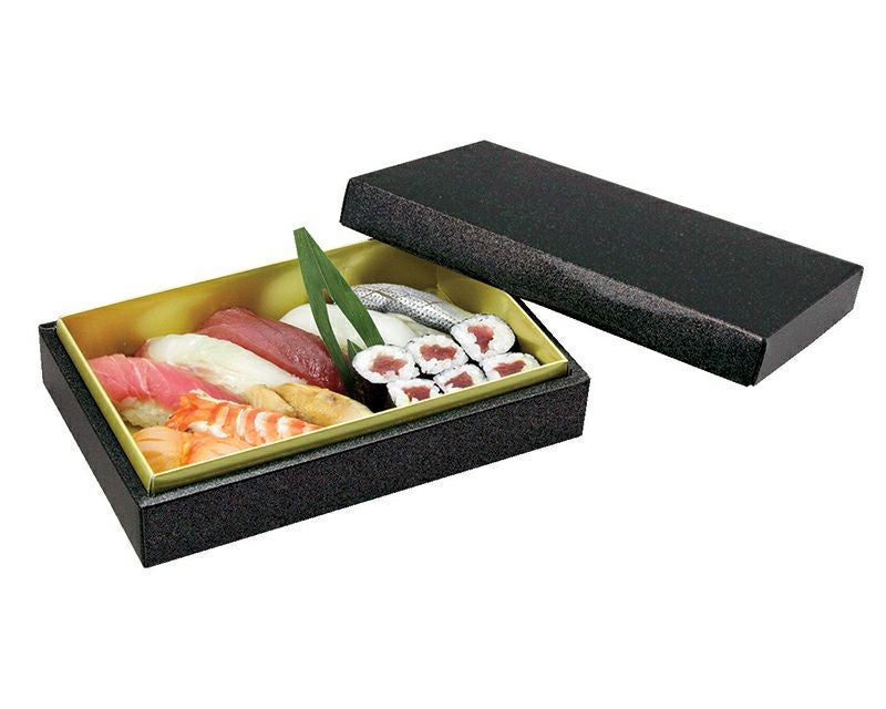 お重 #8-W・黒（内箱金）｜紙製折箱なら大成パック｜通販｜寿司