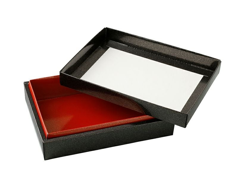 お重#6-W・黒（内箱朱）｜紙製折箱なら大成パック｜通販｜寿司・うなぎ