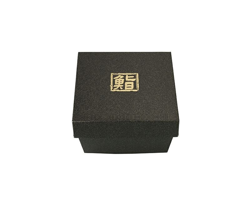 ちらし折（鮨）黒金砂目かぶせフタセット｜紙製折箱なら大成パック
