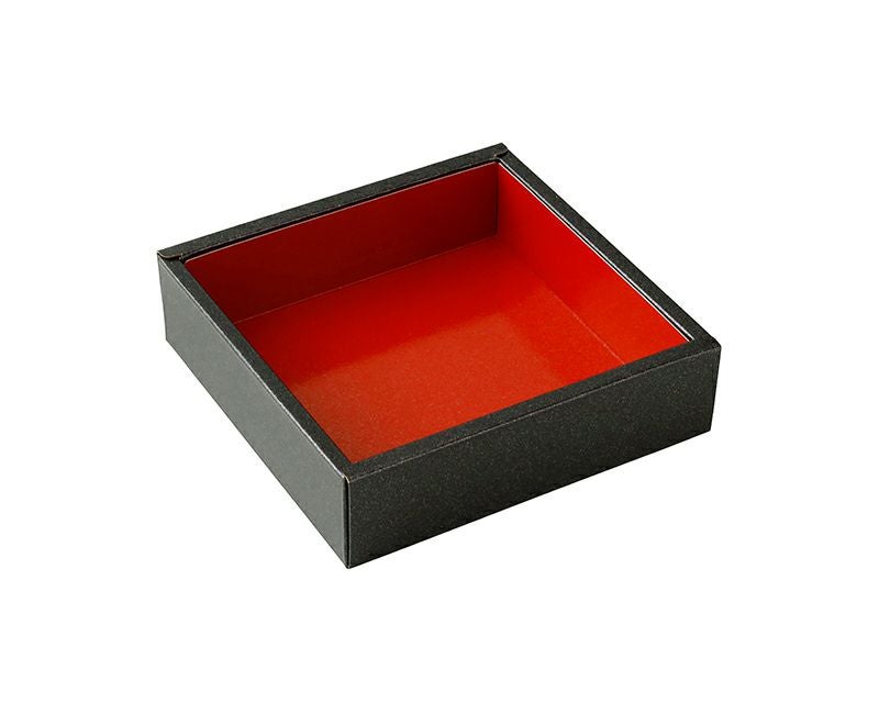 1人用）KS#7（無地）黒金砂目かぶせフタセット｜紙製折箱なら大成