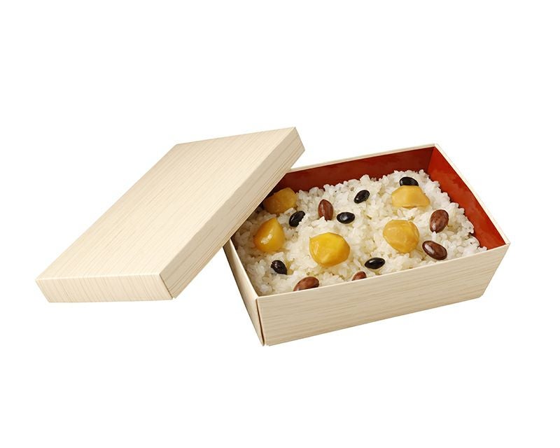 丼#6-W 桧 (内朱)かぶせフタセット｜紙製折箱なら大成パック｜通販