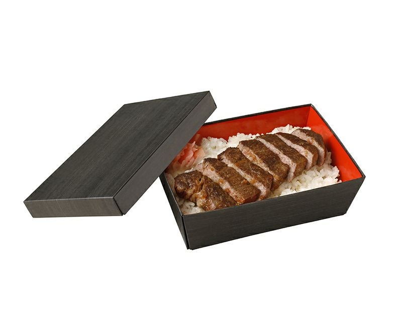 丼#6-W(黒木目)かぶせフタセット｜紙製折箱なら大成パック｜通販｜寿司